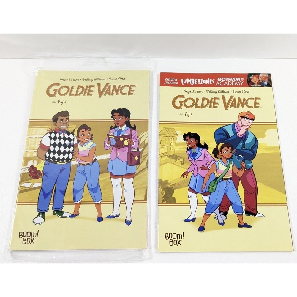 Goldie Vance Comic Book Lot Issues 1 & 2 Boom Box Hope Larson Brittney Williams